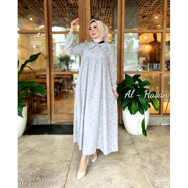 SALSA DRESS // NAZWA ORI Gamis Alhasan // Dress Muslimah Al Hasan