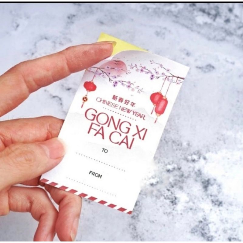 

PER 20PCS - STIKER LABEL PENGIRIMAN GONG XI FA CAI TAG PARCEL SOUVENIR HAMPERS GIFT SINCIA IMLEK CHINESE NEW YEAR CNY