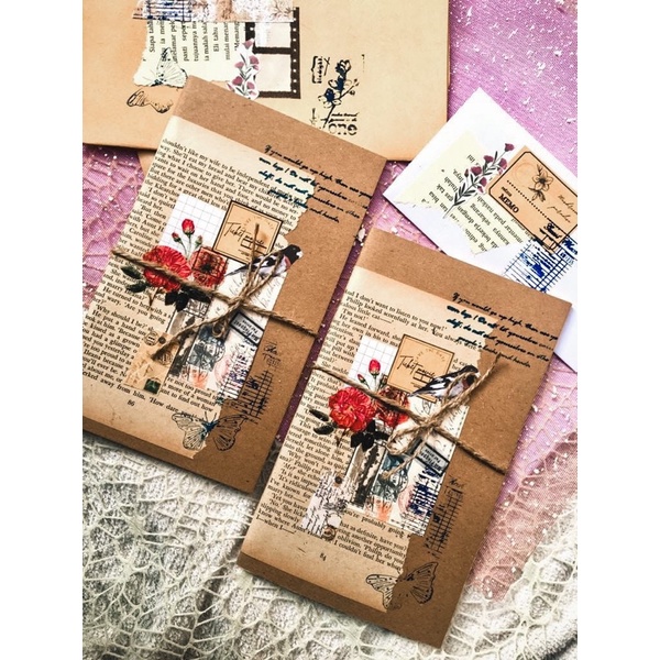 

notebook vintage aesthetic buku tulis aesthetic smi handmade notebook journal diary travelers insert