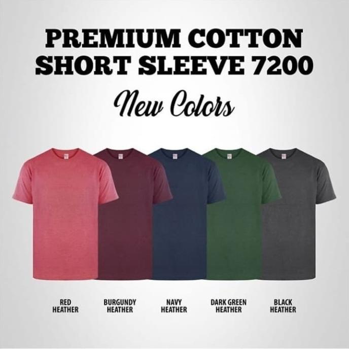 New States Apparel Premium Cotton T-shirt 7200 Kaos Polos