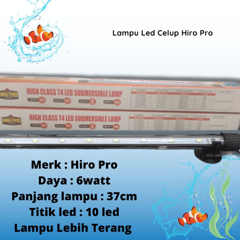 PROMO MURAH Lampu Led Celup Aquarium HIRO PRO T440