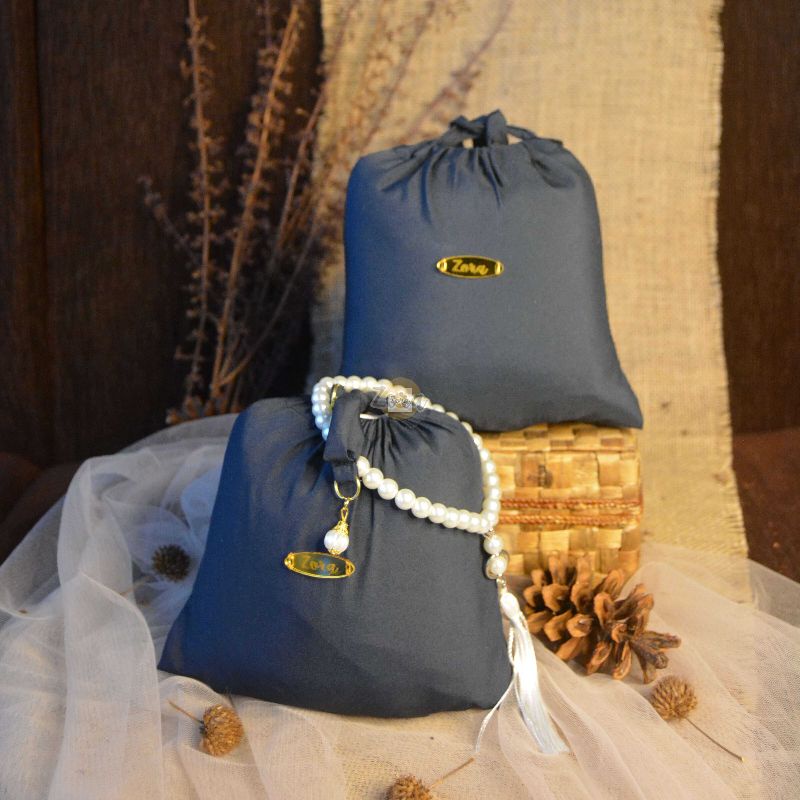 ZORA WARNA NAVY - MUKENA TRAVEL MUKENA MINI MUKENA GENGGAM MUKENA PRAKTIS