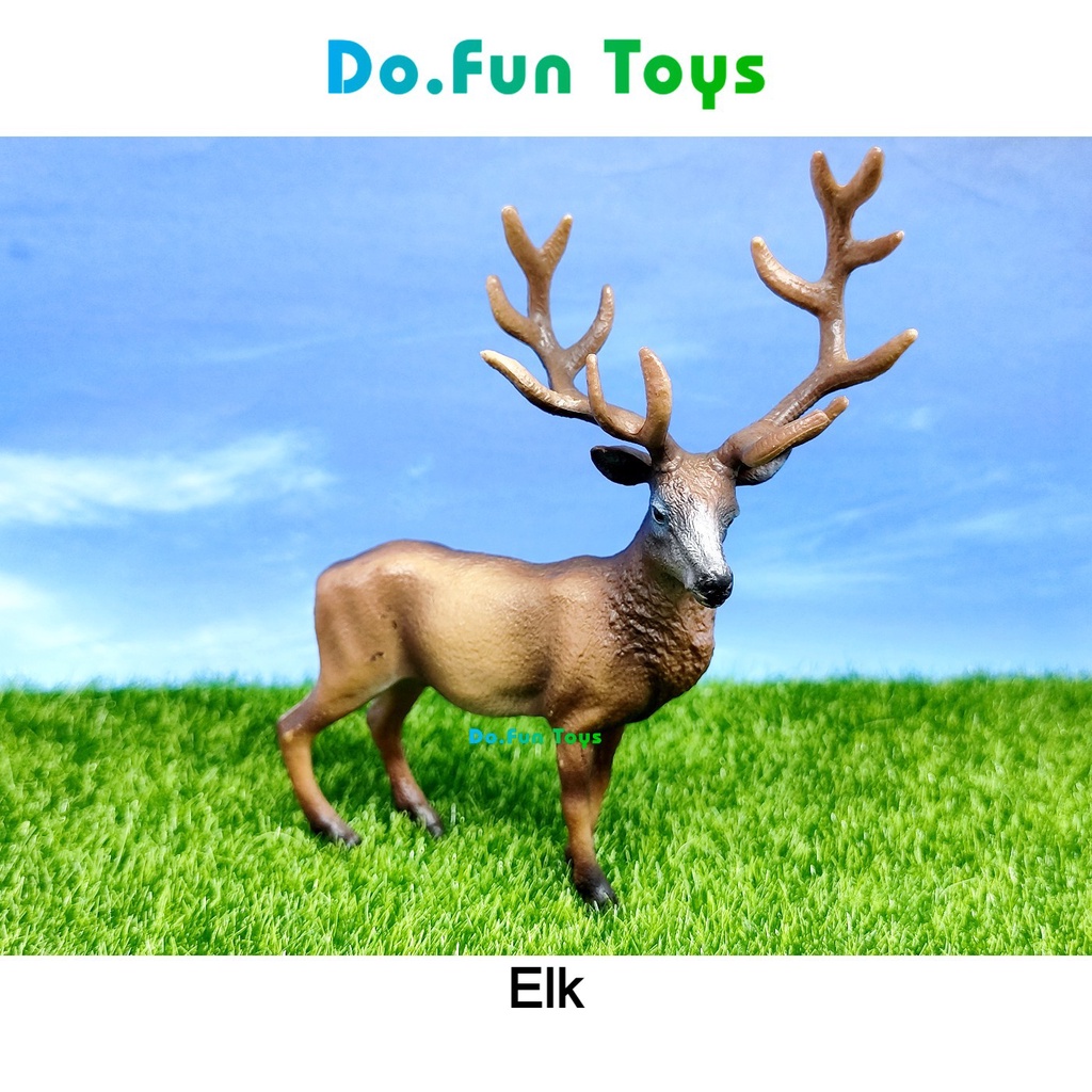 Animal Figurine | ELK / Mainan Miniatur Binatang Spesies Rusa Besar