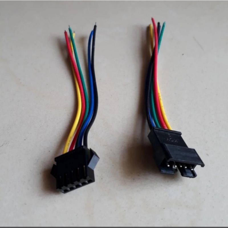 connector sambungan kabel SM 5 pin / soket sambungan kabel SM 5pin isi 10set male female