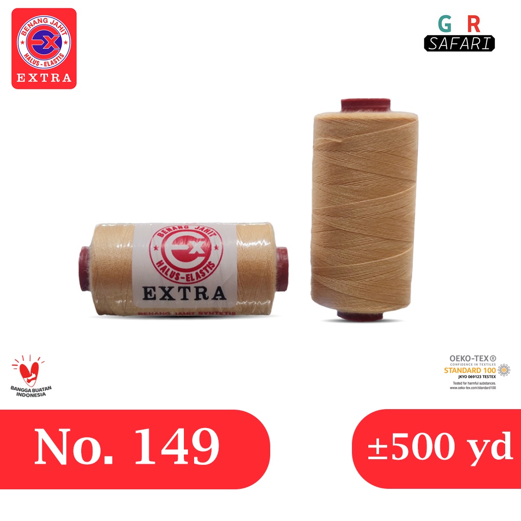 Benang Jahit Extra Warna Krem No. 149 - 500yard