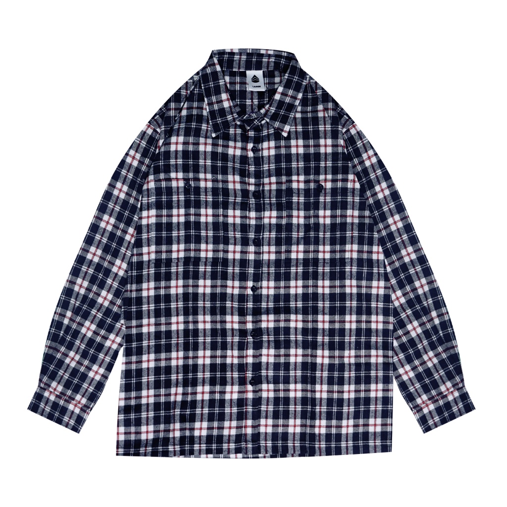 Predecessors Taf Kemeja Flannel Shirt Flatono Line#1 White