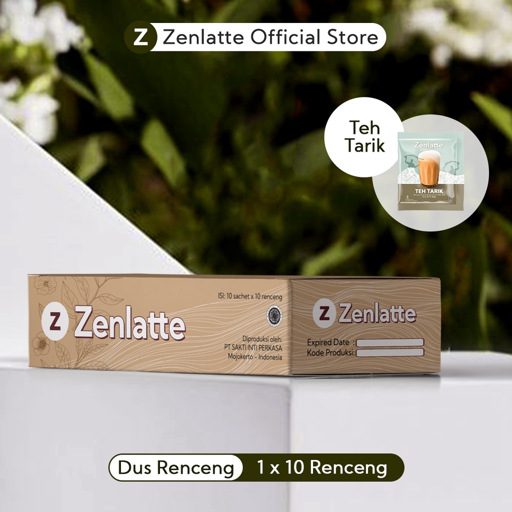 NEW ARRIVAL!! Zenlatte Teh Tarik Renceng - 1 Karton