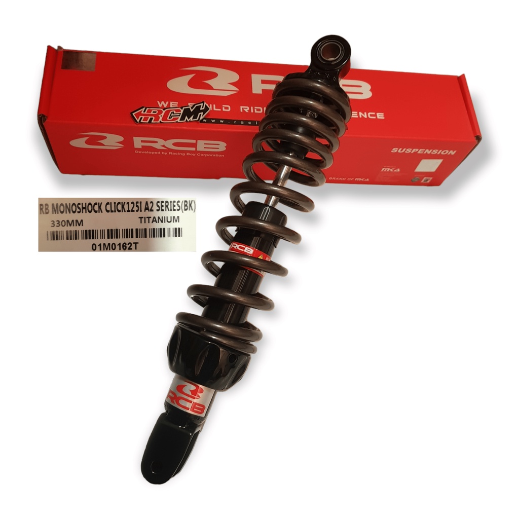 SUSPENSI SUSPENSION PEREDAM KEJUT SHOCKBREAKER SHOCK BREAKER SHOCK SKOK SOK MONOSHOCK MONO SHOCK MONOSKOK MONO SKOK 330 A2 A 2 SERIES MATIC VARIO 125 150 DLL RED MERAH TITANIUM ORI ORIGINAL RCBB RCB RACING BOY RACINGBOY ASLI