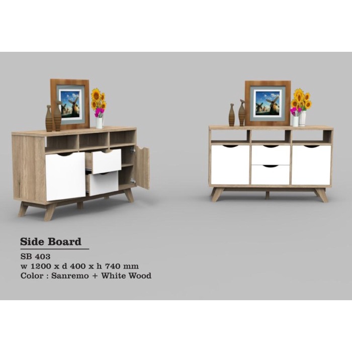 Rak Credenza / Buffet Tv / Sideboard Minimalis / Meja Tv