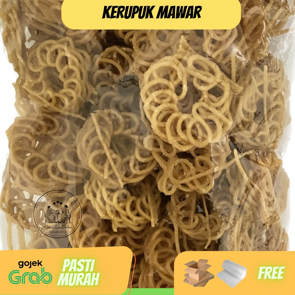 

Kerupuk Mawar Mentah Siap Goreng Kelas 1 Merek Singa 250gr