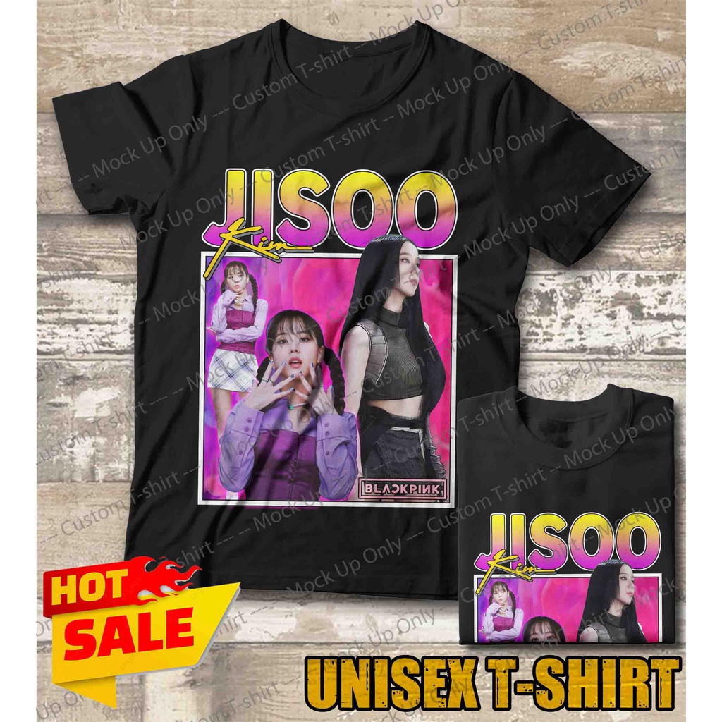 KAOS K-POP T-SHIRT BLACKPINK JISOO Unisex Kpop tshirt kaos kpop blackpink kaos blackpink