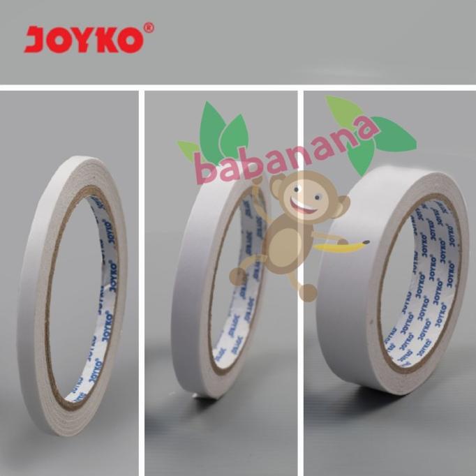 

Double tape Joyko double side dobel tip 2 sisi perekat standard
