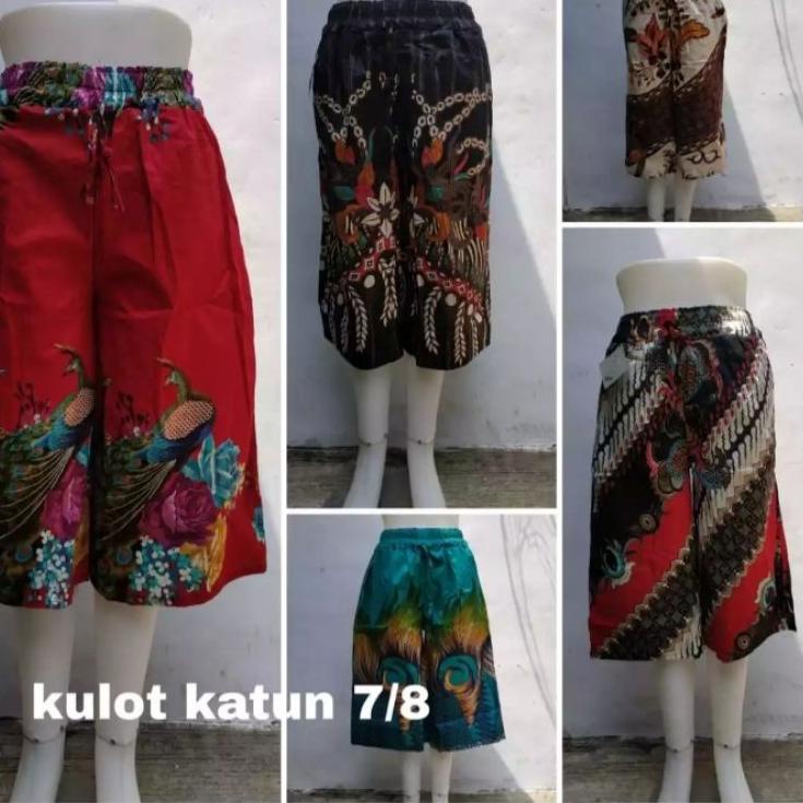 Celana kulot 7/8 Batik wanita jumbo/kulot wanita /kulot Batik ▫ SDR.23Ja23х
