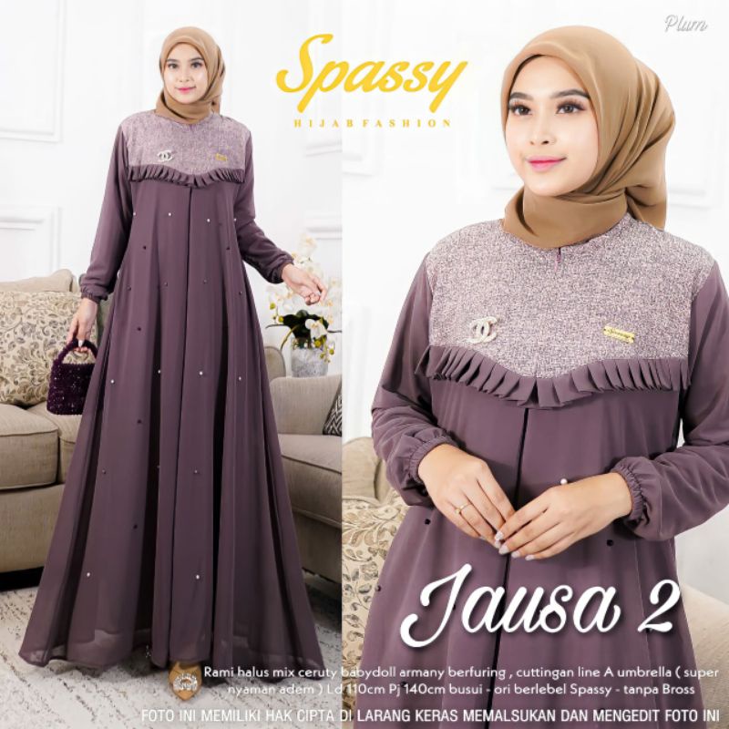 (RESTOCK) JAUSA #2 DRESS ORIGINAL SPASSY || GAMIS CERUTY KOMBINASI KEKINIAN TERLARIS