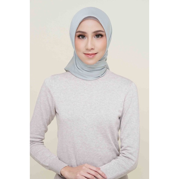 Turkish Voal Restu Anggraini - Hijab Segi Empat - Ash Grey - Nicety