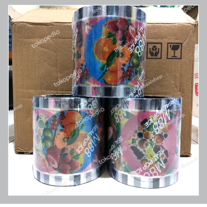 ] Plastik Seal Cup Buahan/Seal Cup Kartun/Seal Cup Polos isi 1000 cup