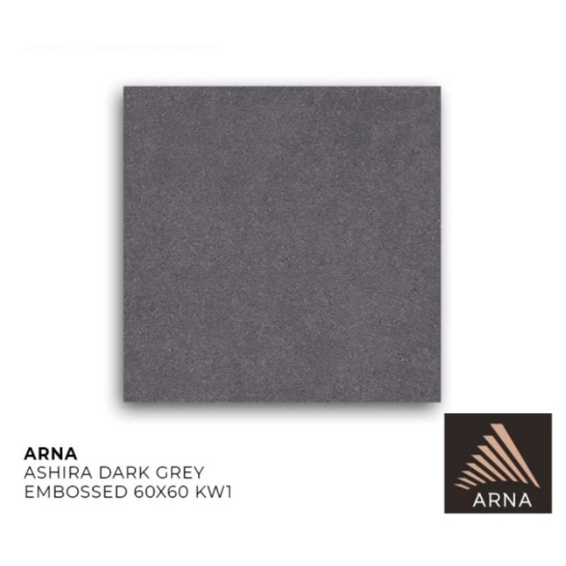 Granit Ashira Dark Grey Embossed 60x60