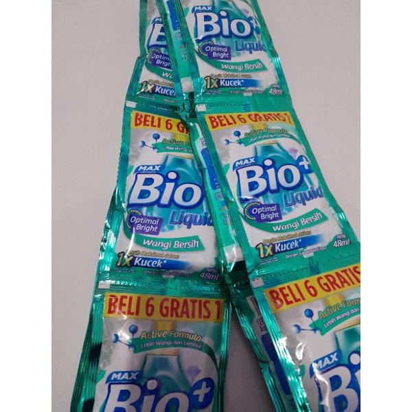 max Bio+ Detergen cair 14 sachet