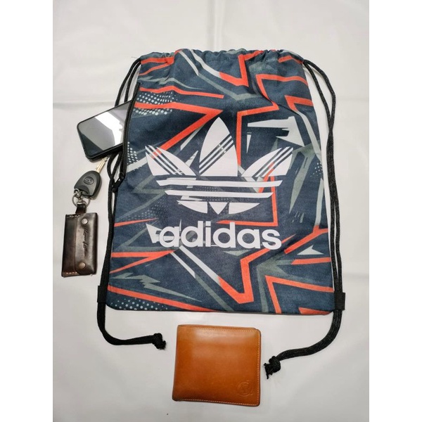 Tas Serut Futsal Sepak Bola Gymsack Stringbag Tas Adidas Gymsack Tas Serut Adidas Tas Olah Raga