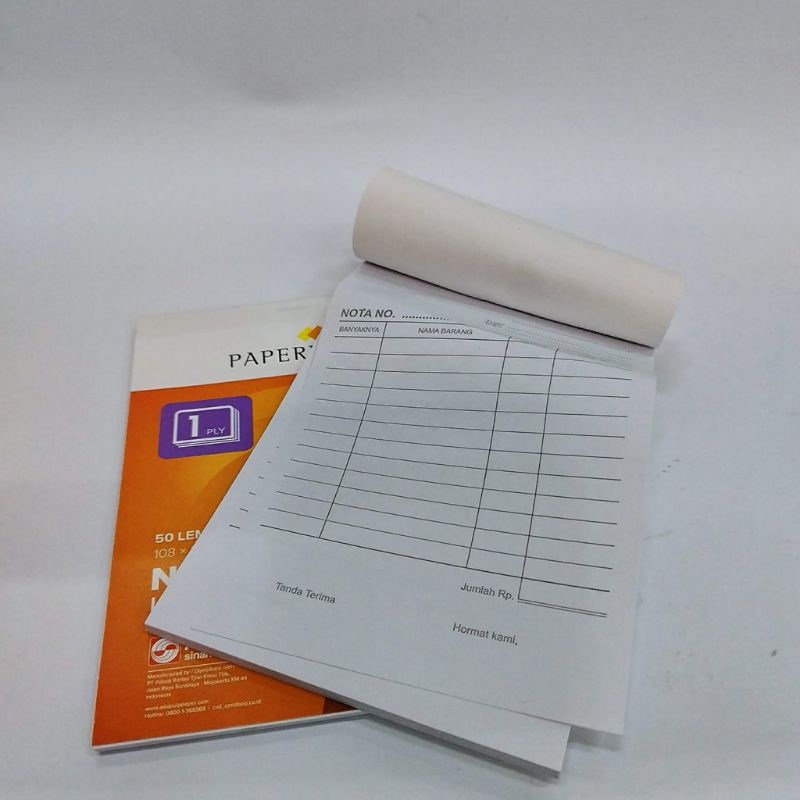 

Buku Nota Kontan Besar 1Ply NCR Paperline