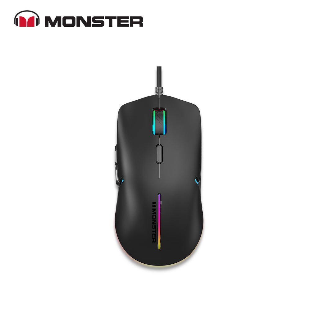 Monster KMH5 Wired Kabel USB Mouse Gaming Optical Laptop Komputer