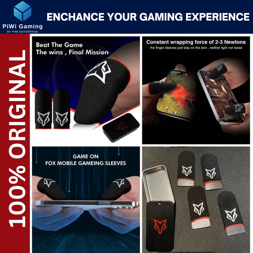 Sarafox V8 Silberfaser-Fingerhülsen - 6 Stück Für Mobile Gaming