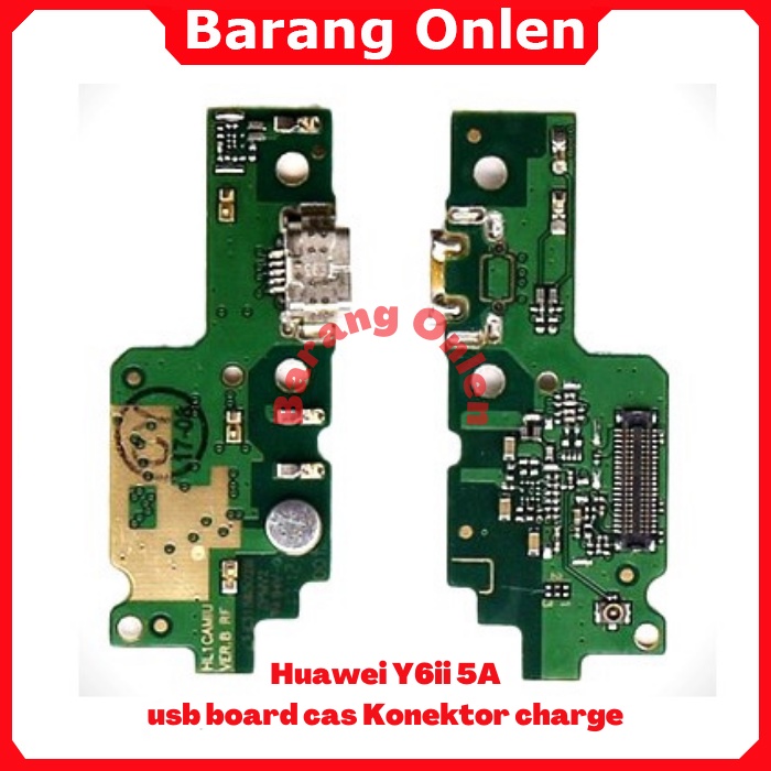 Huawei Y6ii 5A Board Charge Flexible papan Konektor Cas Mic Plugin