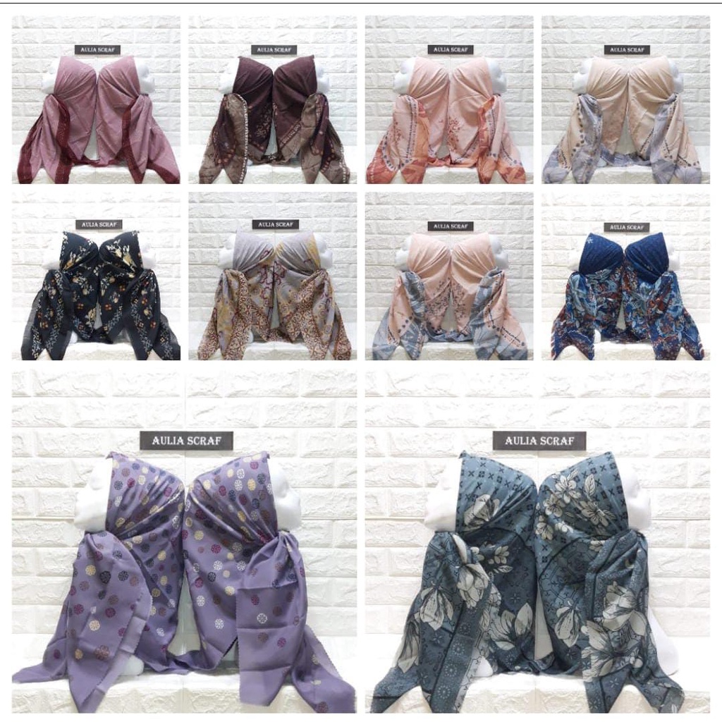 Hijab Voal Segiempat/Hijab Motif segiempat/voal motif premium/hijab motif/segiempat motif