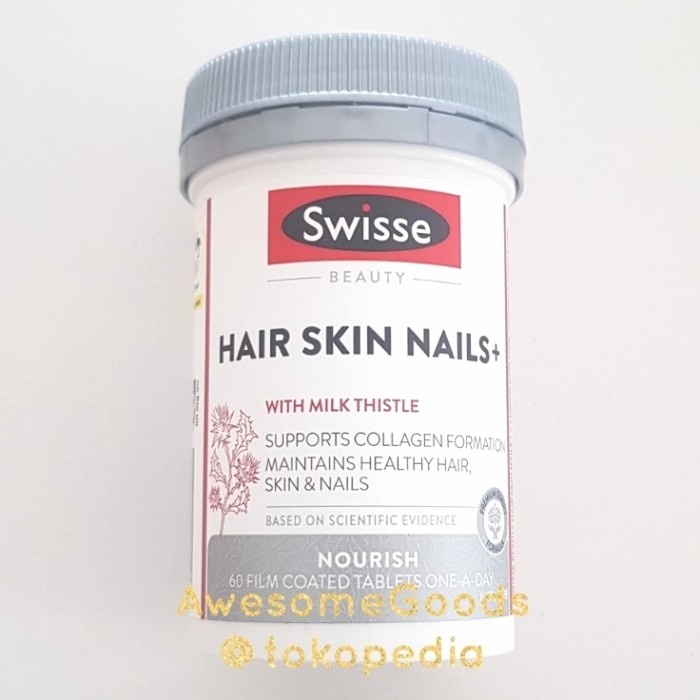 Hairvit Swisse Australia Hair Skin Nails+ 60 Tablets