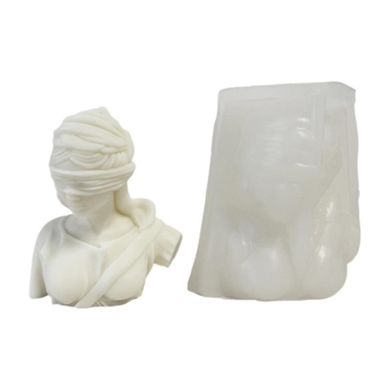 Sa Cetakan Resin Cewek Penutup Mata 3D Making Mold Female Body Silicone Mold Untuk Dekorasi Rumah, Ornamen Kerajinan Seni