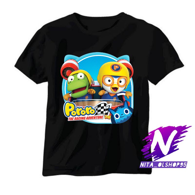 kaos anak pororo racing adventure