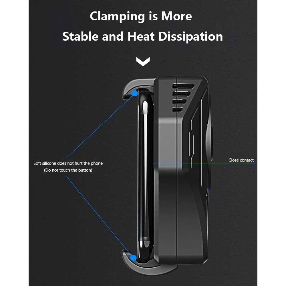 MEMO Smartphone Cooling Fan Kipas Pendingin HP Gaming Android Iphone Radiator Heat Sink - DL01
