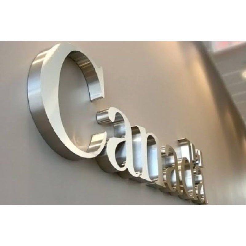 Huruf Timbul Stainless 3 Dimensi