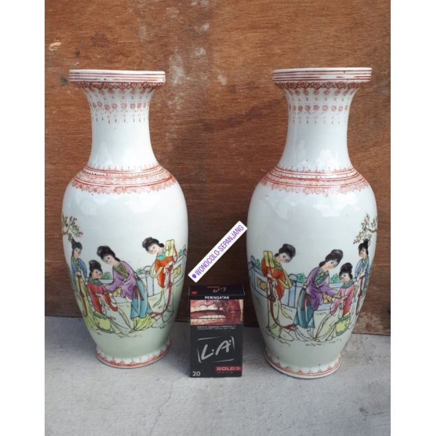 #vas bunga #guci sepasang #kramix china lawas #vintage tua antiq