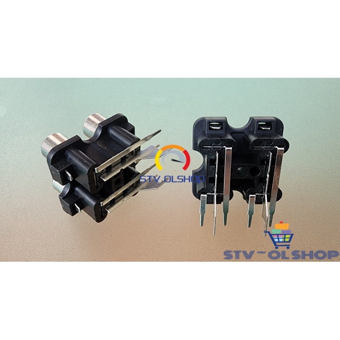 Soket rca 4 pin bell / terminal rca 4 pin kotak