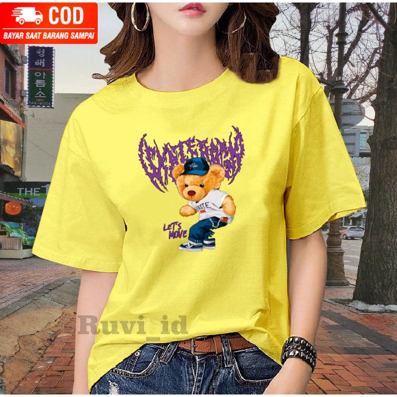 Ruvi_id-KAOS DISTRO / BELI 3 GRATIS HEADSET EXTRA BAS / KAOS BERUANG KEKINIAN / KAOS WANITA / KAOS PRIA / KAOS WANITA KOREAN STYLE / KAOS IMPORT / KAOS OBLONG / BLUS / T-SHIRT / ATASAN KEKINIAN / KAOS TERLARIS / KAOS OVERSIZE / KAOS MURAH