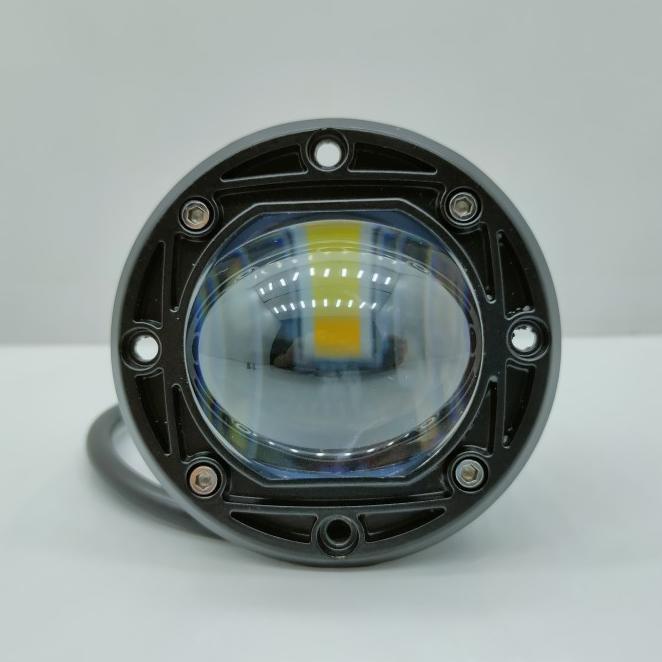 Lampu Foglamp Laser Gun Led Bumper Mobil 30W 8D Bemper Offroad Bulat