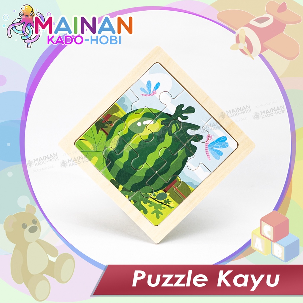 KADO NATAL MAINAN ANAK MURAH SUSUN PUZZLE KAYU KOMPLIT