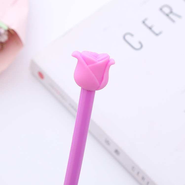 6pcs Pena Pen Pulpen Gel Set Tinta Cair Mawar GM-ST0179