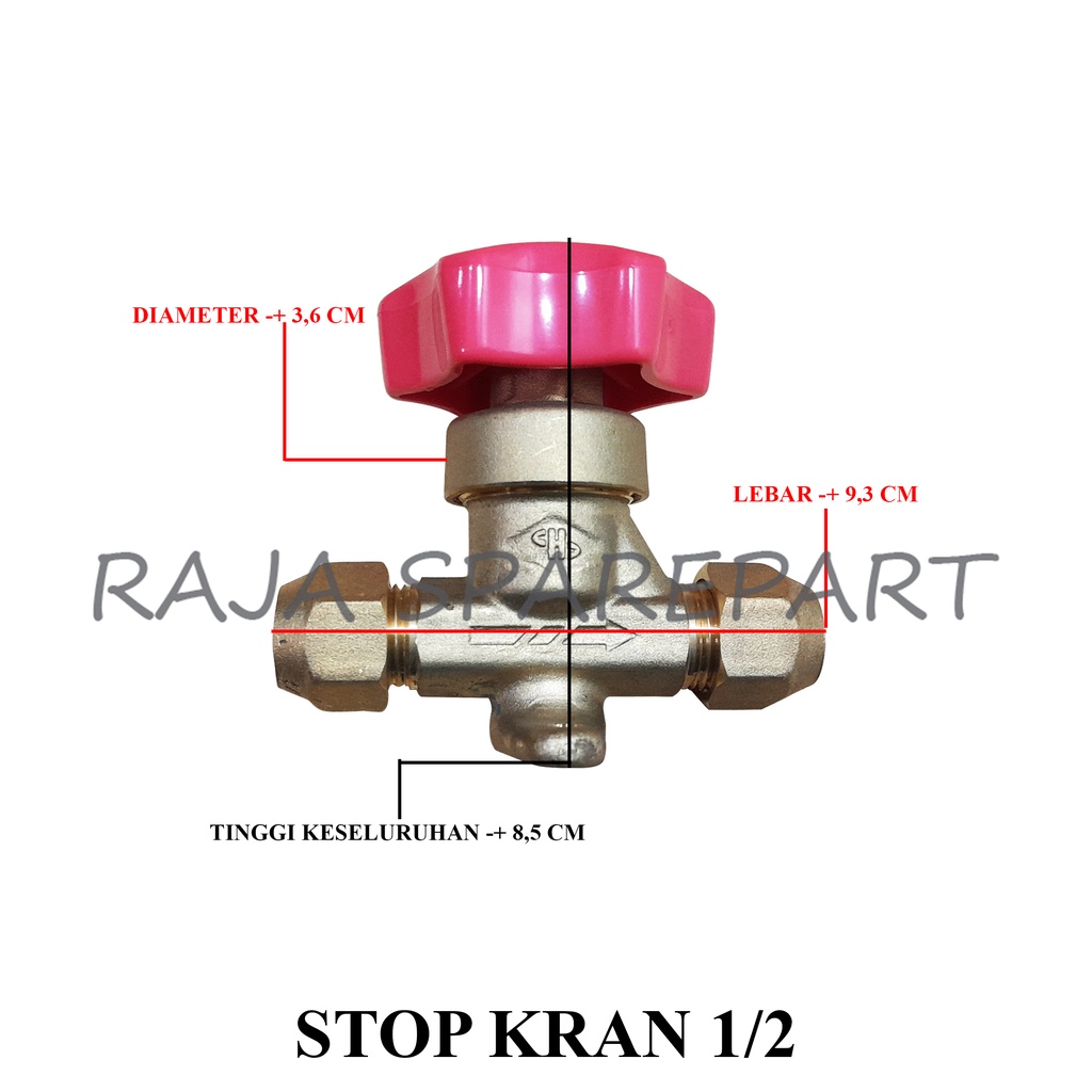 VALVE STOP KRAN/KRAN/GLOBE VALVE/ STOP KRAN 1/2