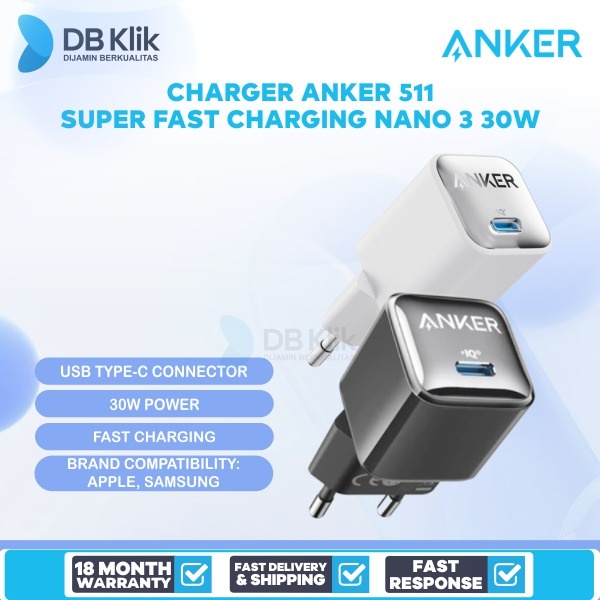 Charger Anker 511 Super Fast Charging Nano 3 30W A2147 - ANKER A2147