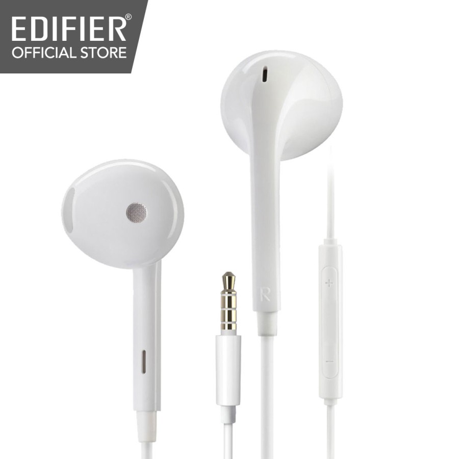 Edifier Earphone P180 Plus White-Earbuds with Remote and Mic