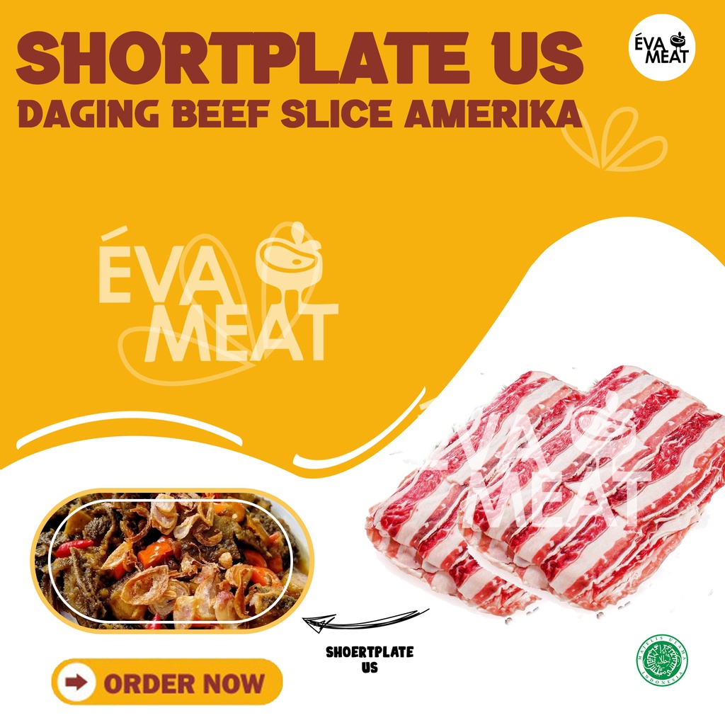 Daging Slice Shortplate US Beef ala yoshinoya 500 gr - daging slice bandung - daging tipis