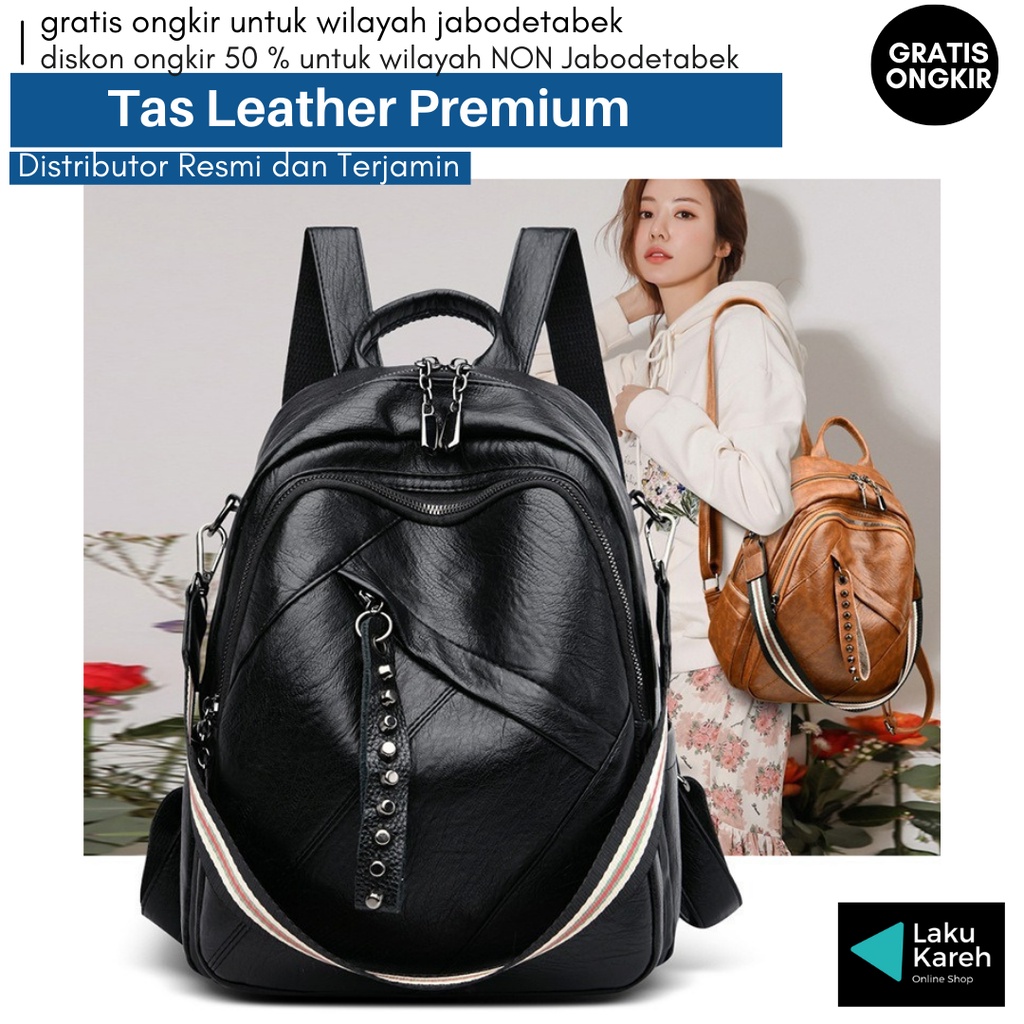 Promo Diskon Tas Ransel kulit wanita PIXIE BAG - Tas Leather Premium PIXIE BAG