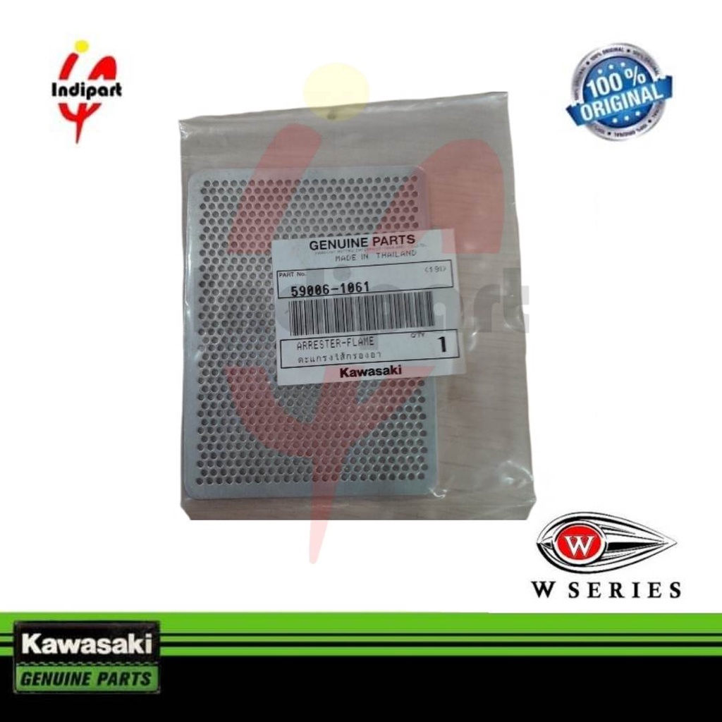 Plat besi arrester flame rangka busa filter udara w175 w 175 original kawasaki
