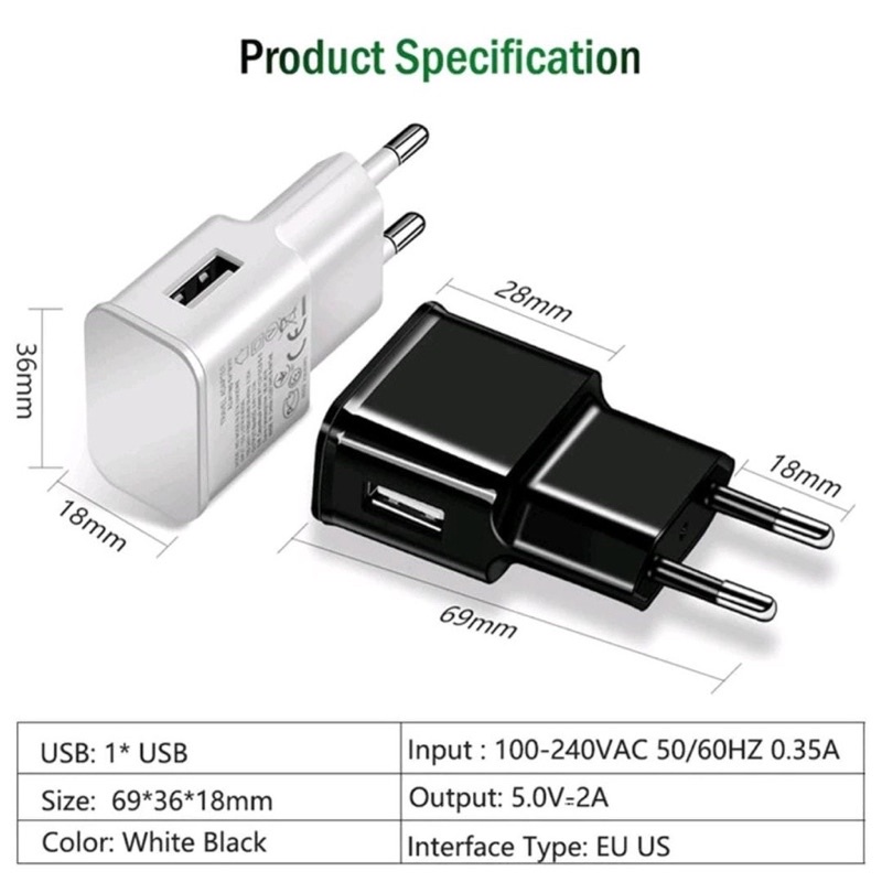 Batok charger samsung 2A