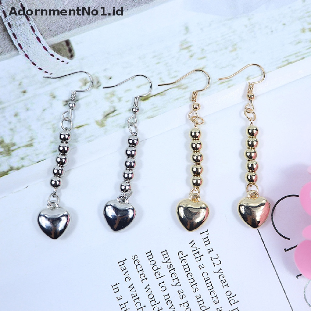 [AdornmentNo1] 1pasang Anime HUNTER Hisoka Earrings Ear Clips Heart Round Bead Earrings Hadiah Kostum Cosplay Prop Drop Earring Anime Perhiasan Fans Gift [ID]