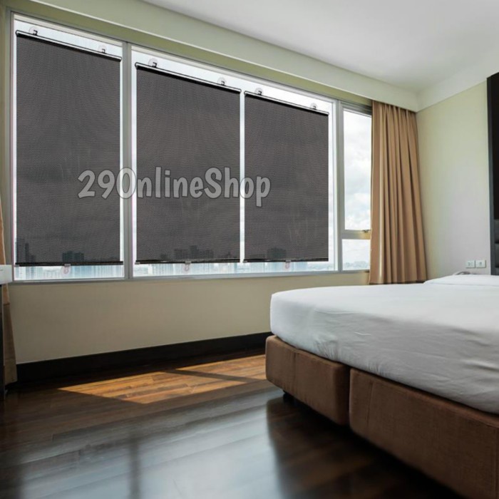 *$*$*$*$] Hordeng Tirai Jendela Gulung Tempel Kaca Pelindung Panas Roll Gorden