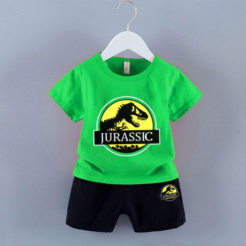 ZASKIYA - SETELAN UNISEX ANAK JURASSIC DINO / SET ANAK LAKI LAKI 0-3 THN