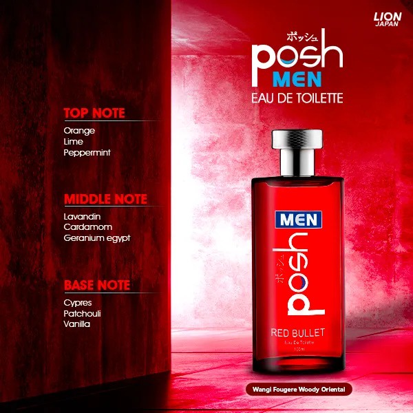Posh Men EDT 100 ml (KACA )/Parfum Pria/POSH